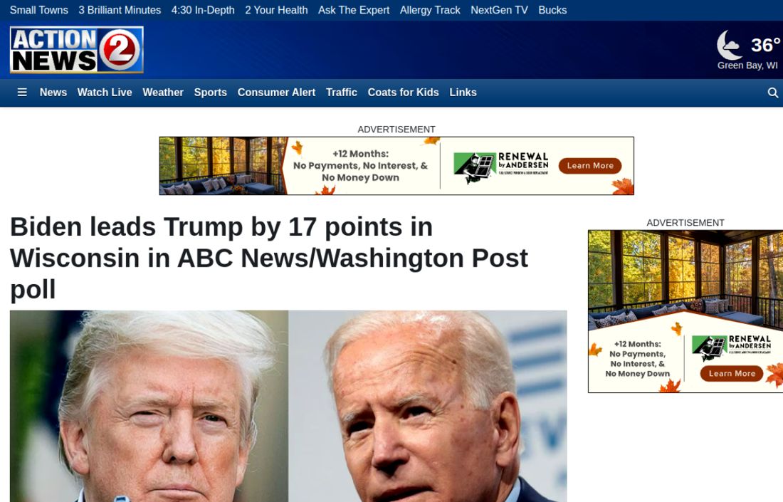 Screenshot of the page as published at wbay.com