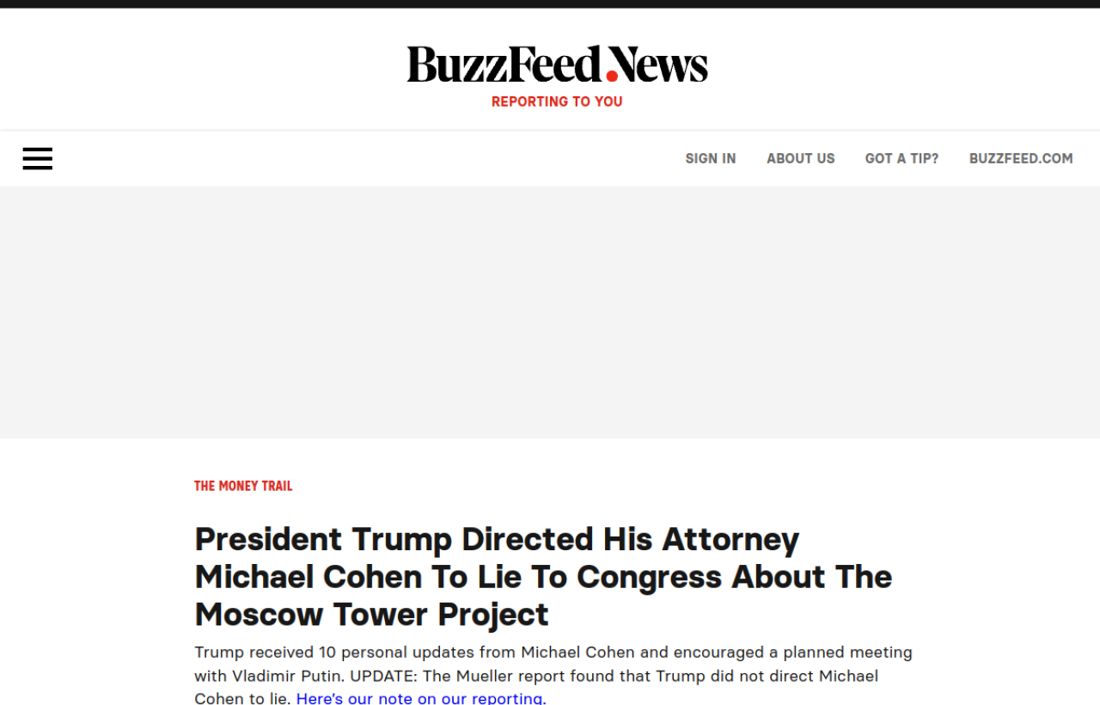 Screenshot of the page as published at buzzfeednews.com