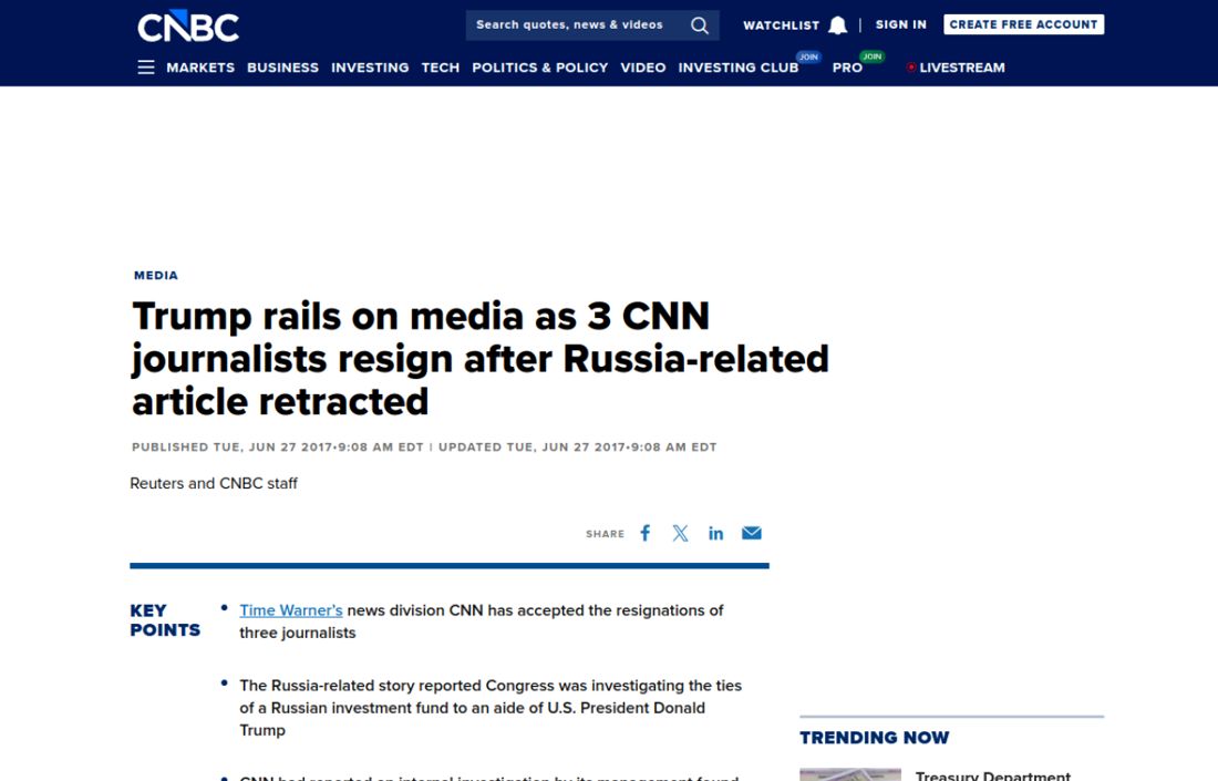 Screenshot of the page as published at cnbc.com