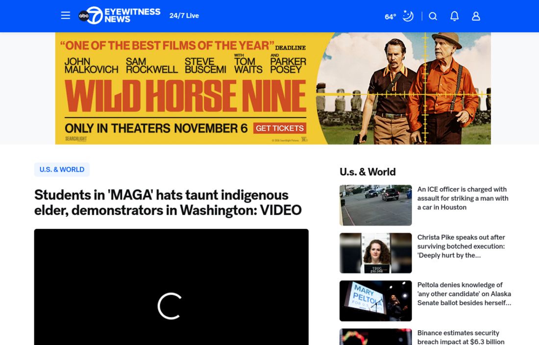 Screenshot of the page as published at abc7.com