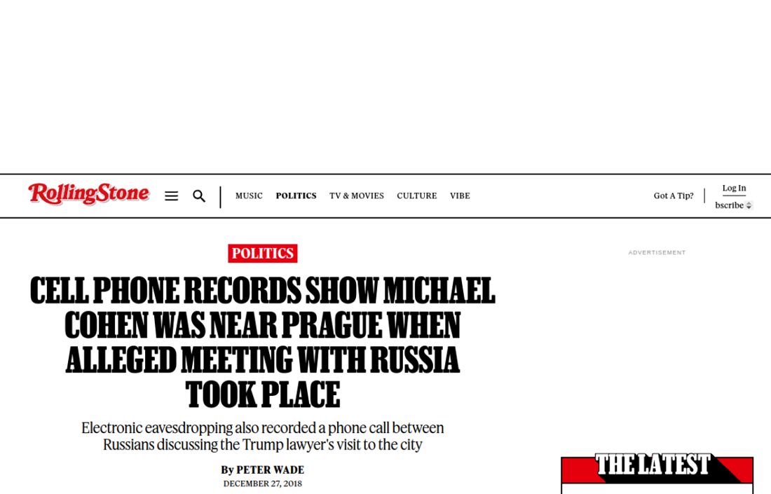 Screenshot of the page as published at rollingstone.com
