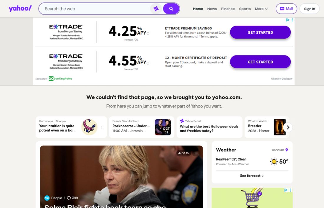 Screenshot of the page as published at news.yahoo.com