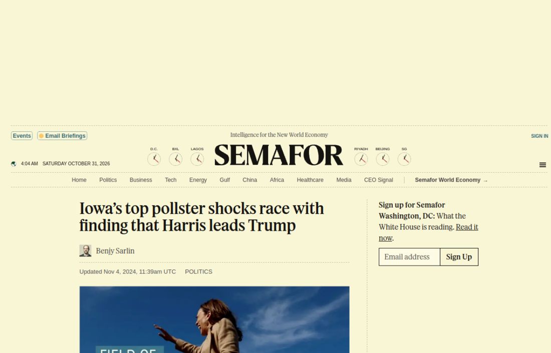 Screenshot of the page as published at semafor.com