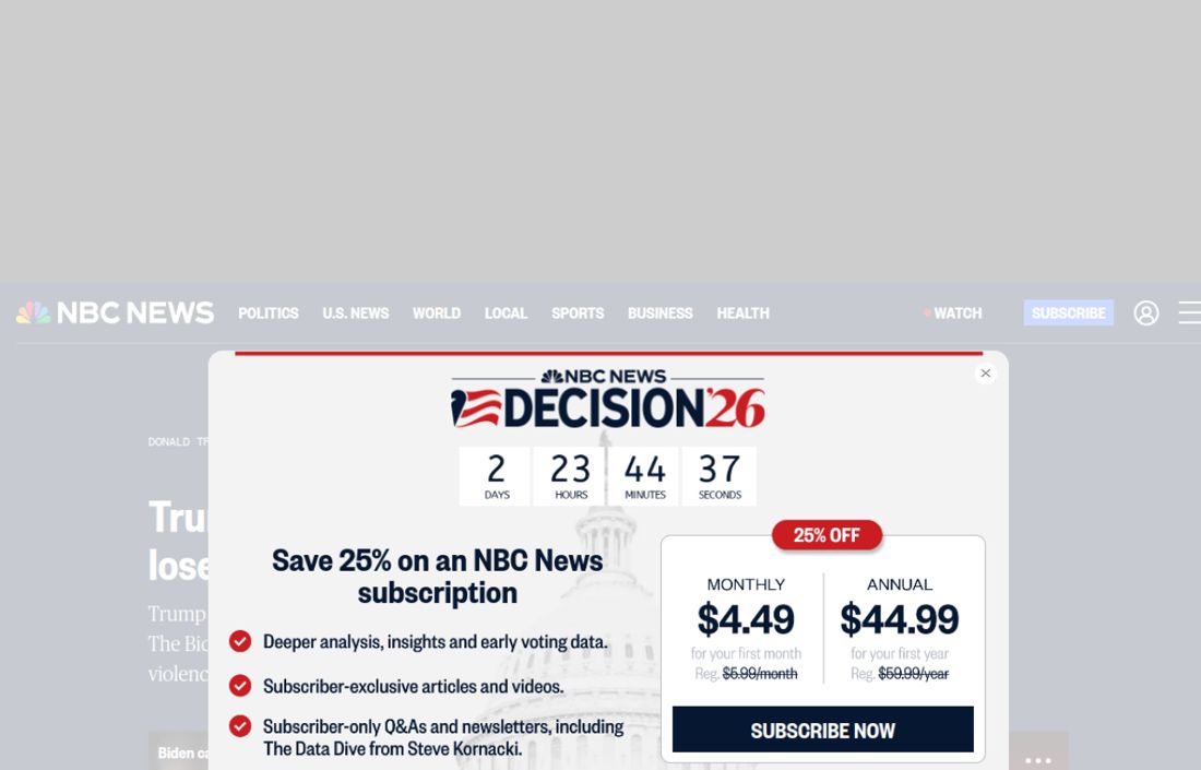 Screenshot of the page as published at nbcnews.com