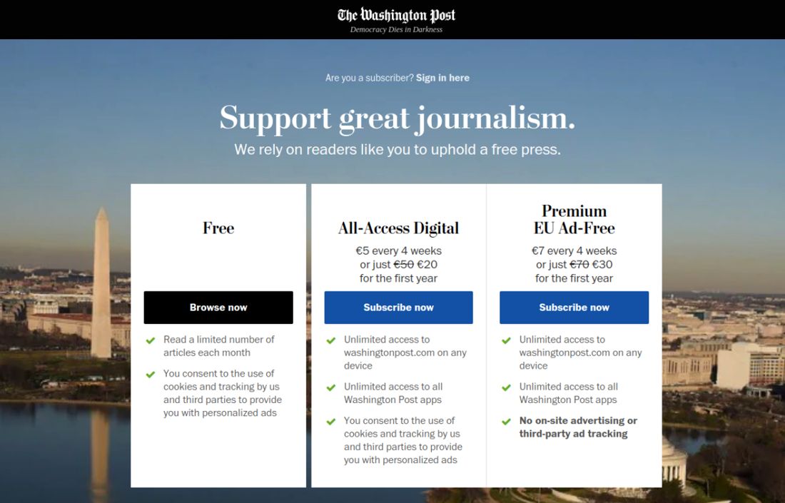 Screenshot of the page as published at washingtonpost.com (via Wayback Machine)