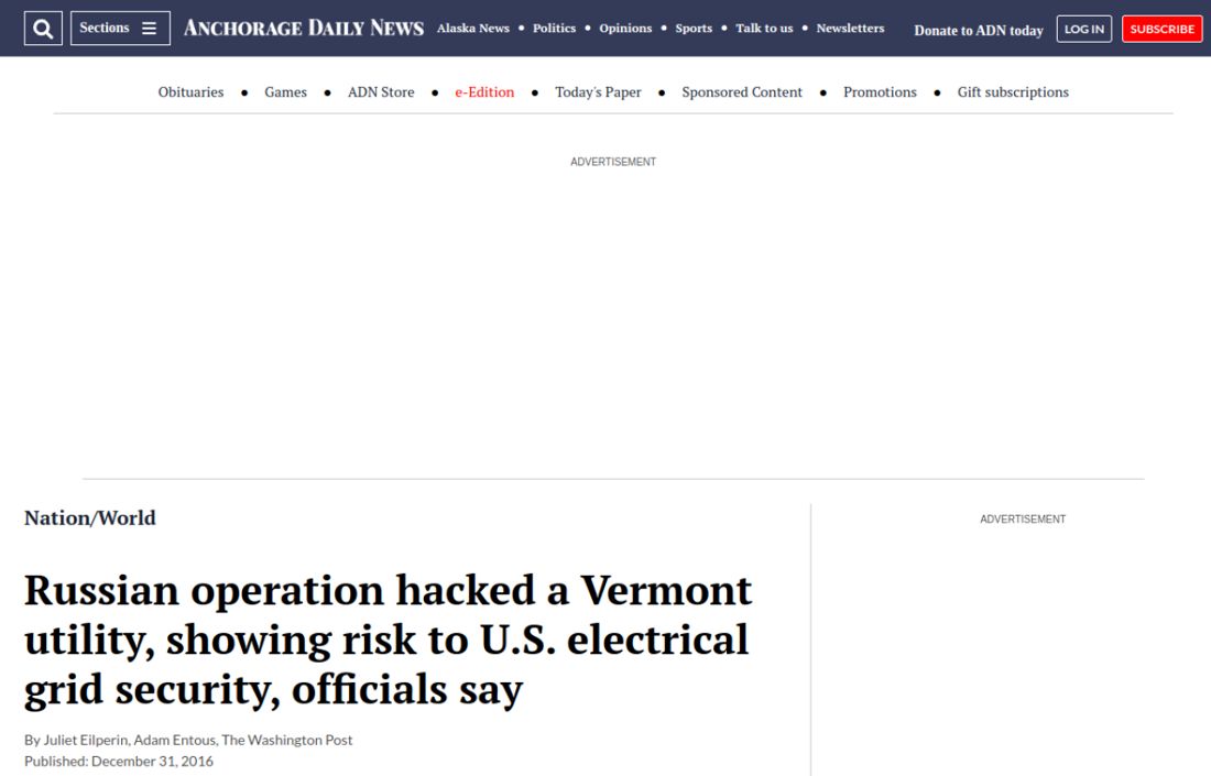 Screenshot of the page as published at adn.com